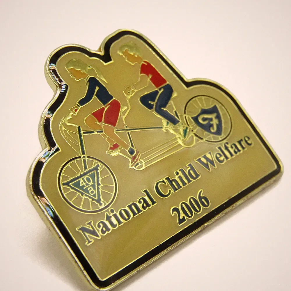 2006 Forty and Eight 40 & 8 National Child Welfare Pin Tandem Bicycle Enamel