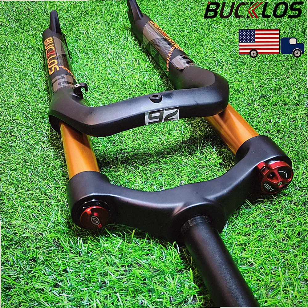 26" Fat Bike Air Suspension Fork 4.0 Tire MTB/Beach/Snow Bicycle 1-1/8 Fork Disc