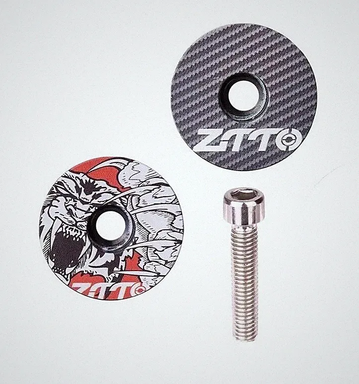 Bicycle Stem Cap Cover Headset Fork Aluminum Top 1-1/8 Threadless Mtb Road Ztto