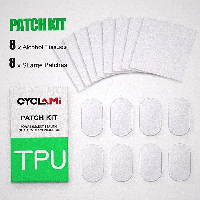 Bicycle Tire Patch Kit Cyclami Tpu Material Glue Free 8pcs Road Mtb Repair Set
