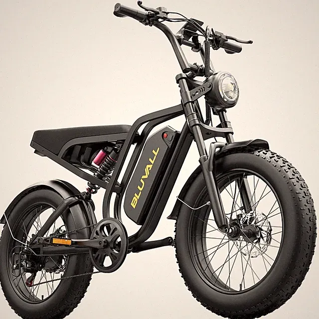 Bluvall SU8 Electric Bike 1000W 30MPH 48V 16Ah 20" Fat Tire Full Suspension*