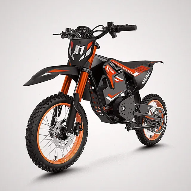 Electric Dirt Bike 4500W Peak Electric Motorcycle 60V 28.8AH E-MoutainBike 50MPH