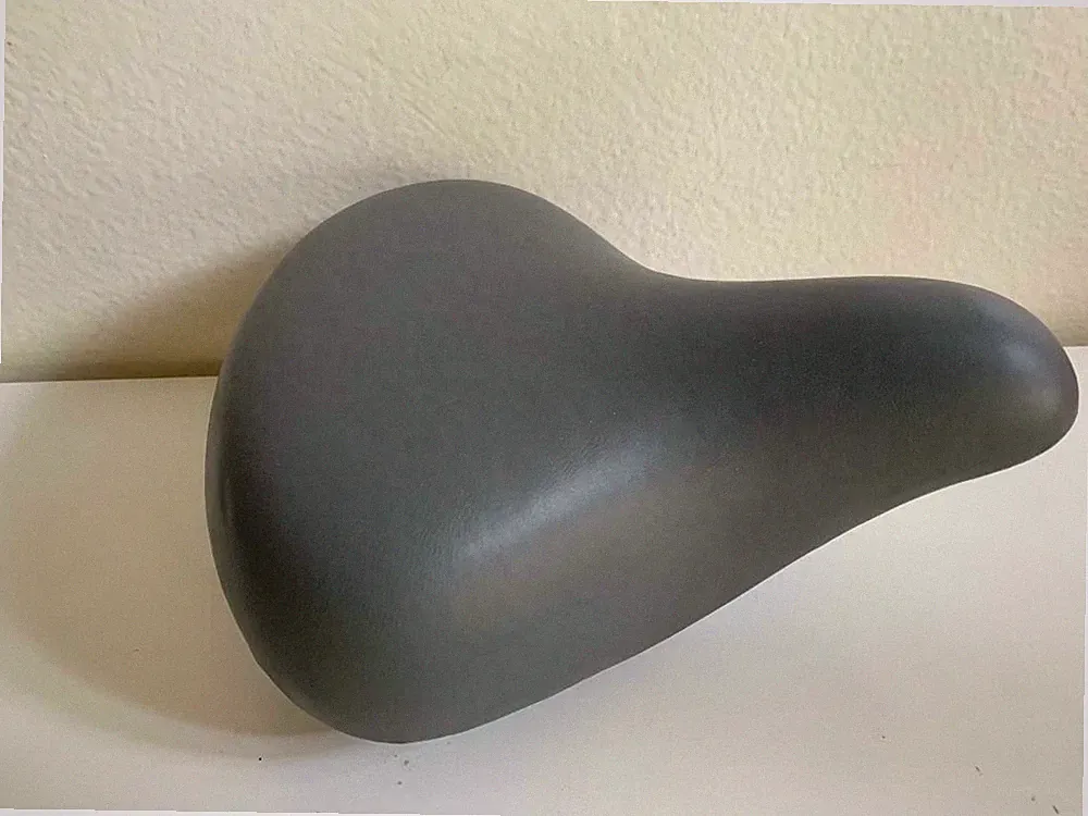 GRAY Bicycle Seat 9" X 8" Cruiser City Bikes