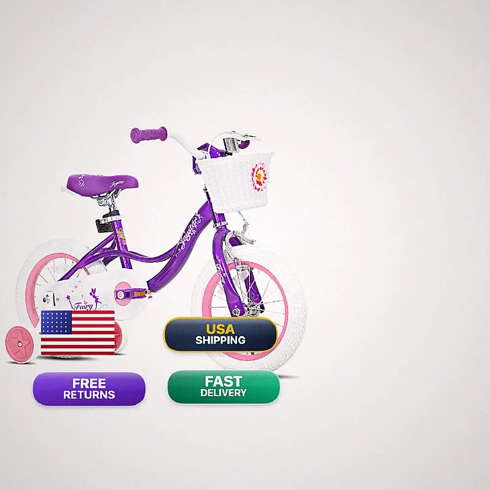 Joystar 18 Inch Girls Bike For Age 5-8 Kids Bicycle For 5 6 7 8 9 Years Old
