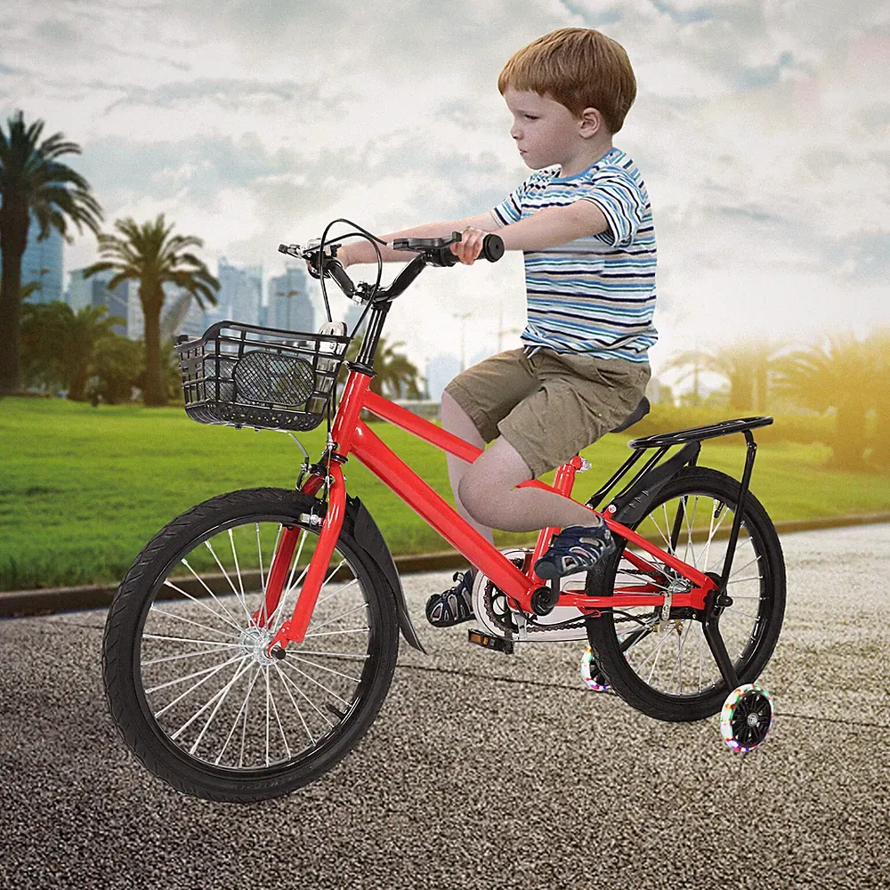 Kids Bike, Children Bicycle, Training Wheel Bike For 6-8 Years Old Children