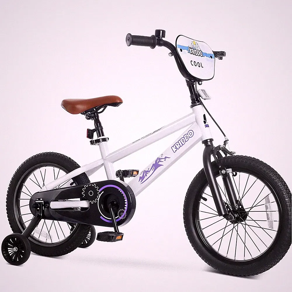 KRIDDO 14-16 Inch Kids Bike for Ages 3–8, Boys and Girls Bicycle with Remo
