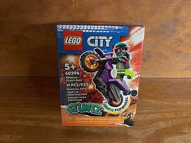 LEGO City 60296 Wheelie Stunt Bike New Sealed – Retired