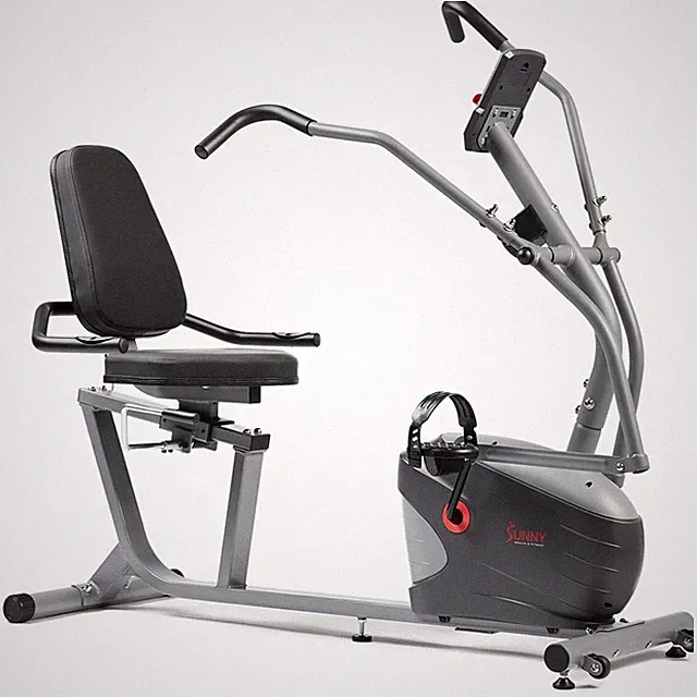 Magnetic Recumbent Exercise Stationary Bike Quiet Full Workout for Home Fitness