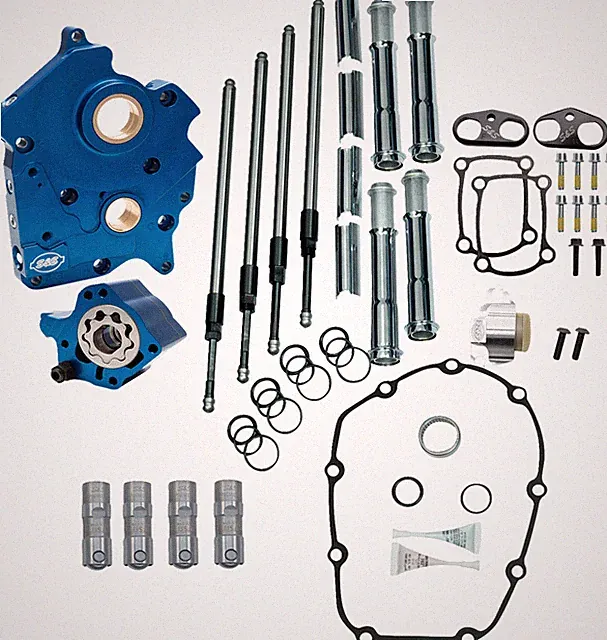 S&S Cycle 310-1265A Cam Chest Kit w/o Cams Chrome Pushrods 17+ Harley M8 Touring