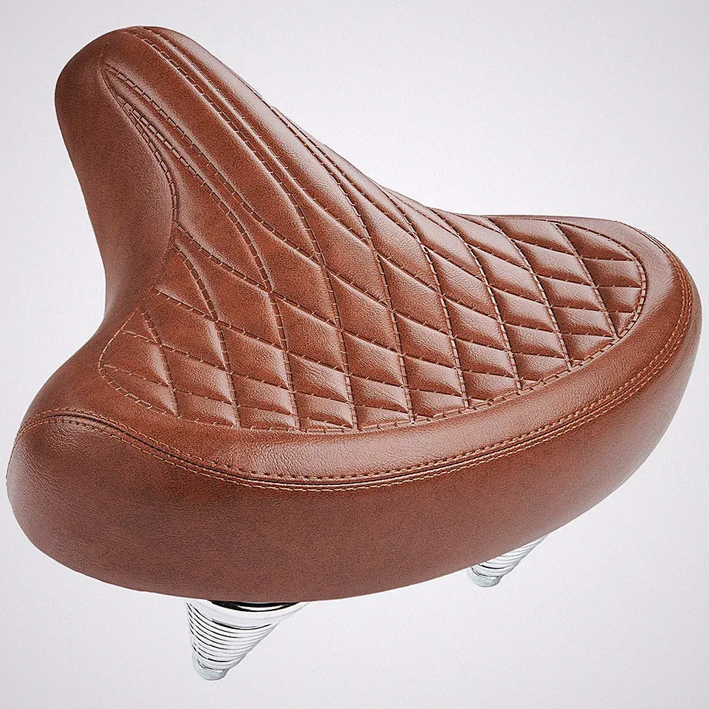 Wide Bike Seat for Men and Women Comfort -Oversized Soft Padded Bicycle Seat